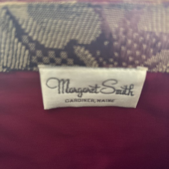 Vintage Margret Smith Gardiner Maine Floral Tapestry Shoulder Bag-Cottage core - Picture 10 of 11